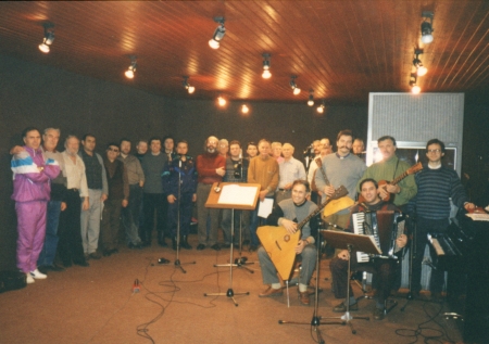 Die Bolschoi Don Kosaken im Studio 4. (Foto: Helmut Portele)